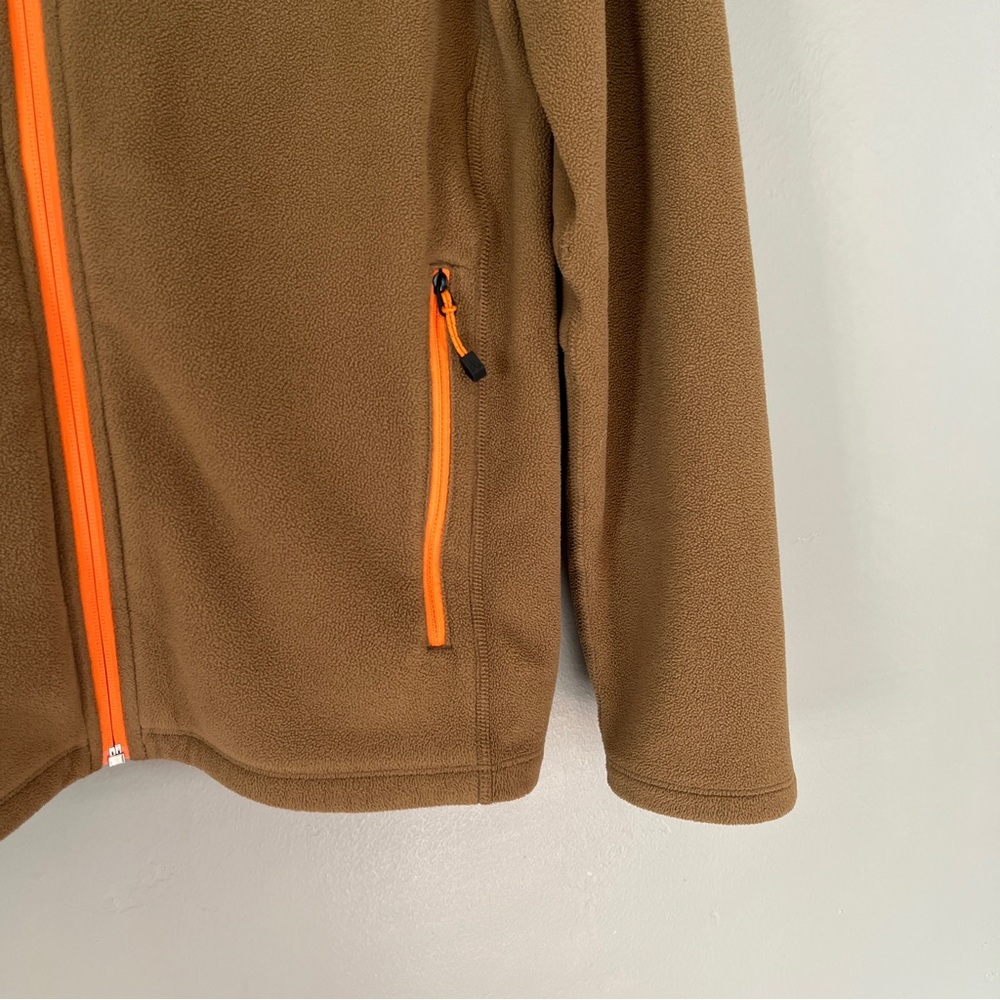 Eddie Bauer First Ascent Polartec Full Zip Fleece Jacket L Gorpcore Brown Orange - Picture 4 of 10